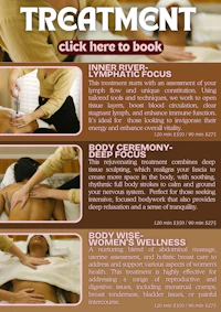 a flyer for a massage treatment